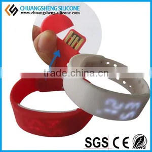 Outdoor Sports Accessory Silicone Bracelet Pedometer, Sleep Monitor thumbnail-1