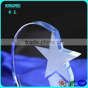 Elegant Good Crystal Manufacturer Supply Crystal Gifts Crystal Award Item Glass Star Trophy thumbnail-2