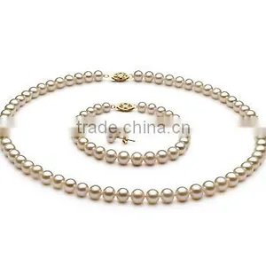 White 6-7mm AA Freshwater Pearl Jewelry thumbnail-1