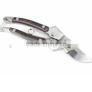 High Grade and Quality Stainless Steel Garden Pruning Shear With Wood Handle thumbnail-2