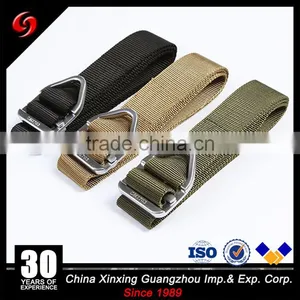 Military Belt Zinc Alloy Buckle Soft Polyester Ribbon or Nylon pp for High Strength Usage Army Mountaineering Outdoor Climbing thumbnail-1