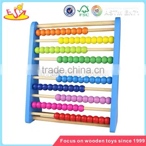 Wholesale Multifunctional Kids Wooden Abacus Toy Colorful Wooden Toy Abacus Superior Quality Wooden Abacus Toy W12A010 thumbnail-1