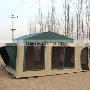 Tents Camping Utility Military Camper Trailer Tent Awning With Aluminum Poles thumbnail-2