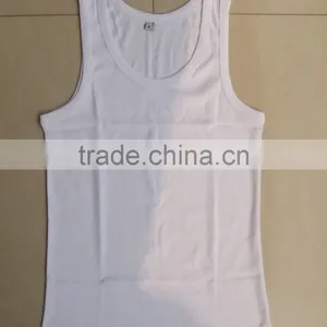 Women Solid Rib Tank- Top, 100% Cotton Cheap Blank Wholesale Tank Tops thumbnail-1