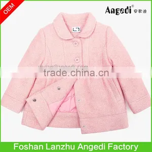 Children Girls Holiday Dress up Winter Xmas Woolen Glitter Overcoat thumbnail-3