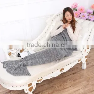 New Arrival Knitted Wearable Adults TV Mermaid Tail Blanket thumbnail-6