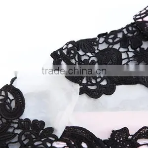 New Long-sleeved Black Lace Stitching Fluffy Skirt Fashion Dress Women's Clothing Imported From China thumbnail-3