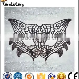 Women Elegant Sexy Black Lace Masquerade Eye Mask Carnival Dance Hand Mask thumbnail-4