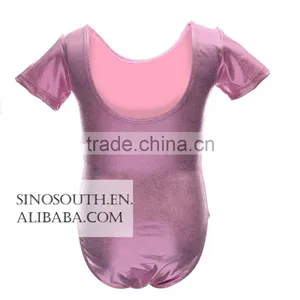 2017 New Arrival Ballet Sparkle Short Sleeve Gymnastics Leotard for Girls thumbnail-6