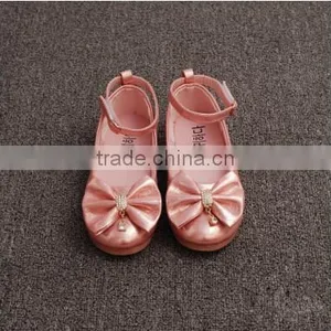 F10040E Latest Girls Fancy Shoes New Design Bowknot Shoes for Small Girls thumbnail-5