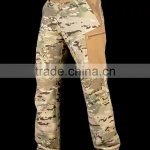 Custom Breathable Long Hiking Fashion Camou Softshell Pants With Pockets thumbnail-1