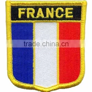 France-Flag-Patch Customize Machine Embroidered Badge thumbnail-1