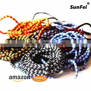 Brand New Street Style Athletic Sport Shoelaces - Good Replacement Rope Laces For Sneakers and Boots - Crazy Rope Laces All Size thumbnail-5