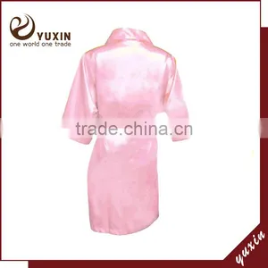 New Customized Rhinestone Bride Satin Robe Satin Robe RW1-0013 thumbnail-1