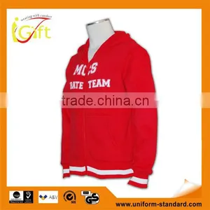 BSCI 2016 Design Sublimation Screenprint Embroidery Zipper Hoody Ladies Hoodies thumbnail-1
