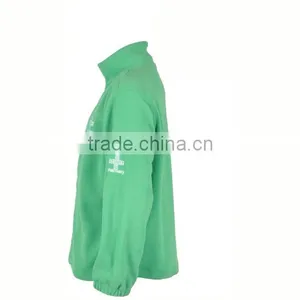 Wholesale New Design Blank Color Fleece Fabric Custom Design Zip up Quilted Blank Sweatshirts Without Hood thumbnail-3