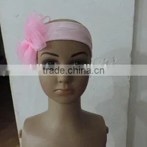 2016 Boutique Kids Girl Bowknot Headband Baby Girl Top Knot Turban Hedband Children Flower Hairband thumbnail-5