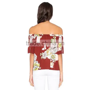 Guangzhou Supplier Women Chiffon New Style Blouse Patterns thumbnail-3