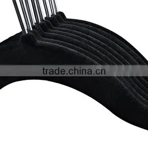 Black Custom Velvet Hanger for Clothes thumbnail-6
