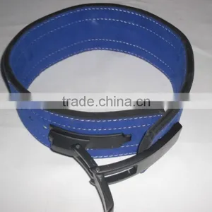 Lever Buckle Genuine Leather Power Weight Lifting Belts thumbnail-3