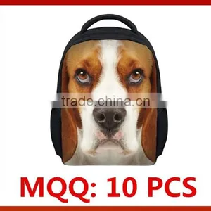Animal Face Backpack With Mesh Bag/Plush Animal Backpack For Kids/Children Funny School Backpacks thumbnail-1