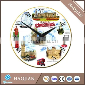 Sublimation Personalized Christmas Glass Clock thumbnail-5