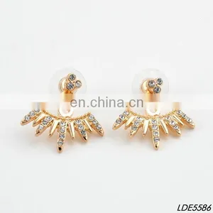 Custom Stud Earrings and Pearl Ball Ear Jacket thumbnail-3