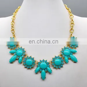 Express Stock Bib Statement Necklace MOQ 24pcs per Color thumbnail-1
