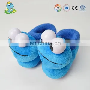 Cheap Price Factory Custom Cartoon Animals Shape Plush Frog Kids Slippers thumbnail-1