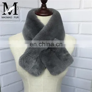 2016 Winter Women Real Rabbit Fur Scarf Wholesale / Scarf Factory China thumbnail-1