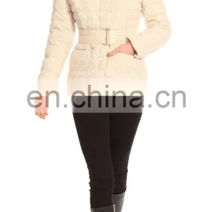 Slim Custom Size Two Waist Pockets Down Jacket Women Winters thumbnail-3