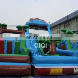 Cheap Inflatable Animal Jungle Obstacle Course for Kids thumbnail-2