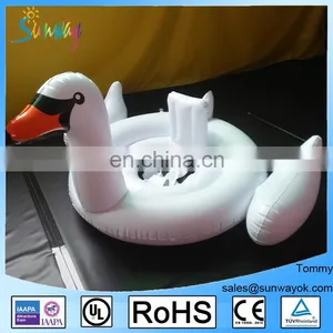 Inflatable White Swan Float For Baby thumbnail-1