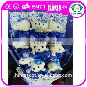 HI Lovely Plush Toys Valentine Teddy Bear for Bouquet thumbnail-1