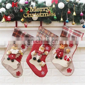 Non-woven Christmas Gift Decoration Snowflake Christmas Stocking thumbnail-1