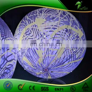 Giant Yellow Air Balloon Helium Balloon Party Decorative Led Lighting Balloon Custom LOGO Shape Helium Ball thumbnail-5