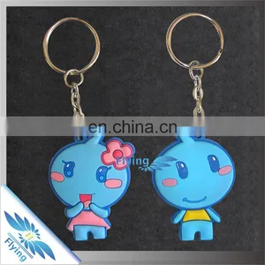 Best Sell Low Price Pvc Keychain/ Silicone Keychain With Couple Packing thumbnail-1