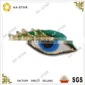2017 New Design Sequin Embroidery Patch Eye for Clothing thumbnail-1