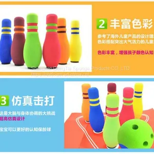 OEM Fun Foam Bowling Ball Sets , EVA Bowling Ball For Family thumbnail-1