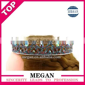 Wholesale Crystal Rhinestone Crown Bride Tiara Girls Tiara Crown thumbnail-4