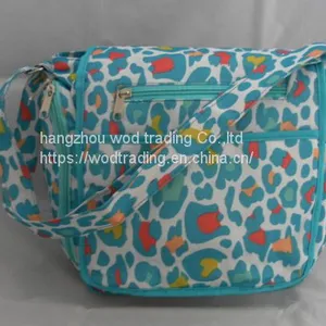 Pink Messenger Shoulder Bag With Full Printed Fabric thumbnail-1
