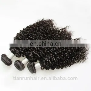 Natural Black Color Virgin Malaysian Afro Kinky Curly Hair Natural Human Hair Extensions thumbnail-4
