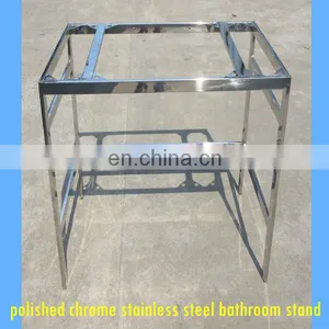 Unique Bathroom Vanity Set With Stainless Polished Chrome Pedestal thumbnail-4
