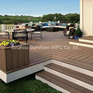 Outdoor Garden Decking Floor From Sunshien WPC Composite Material thumbnail-3