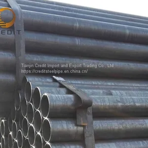 ASTM SCH40 ERW Steel Pipe For Construction Building ERW Steel Pipe thumbnail-3