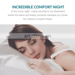 Luxury Machine Washable Comfort Polyester Silky Smooth Pillowcase For Adults thumbnail-4