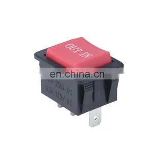 Black Red White Round 3 Rocker Switch On Off thumbnail-3