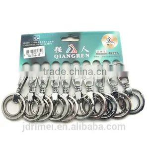 Black Titanium Car Keychain Ring Chain Holder Keychain Keyring Keytag Auto Logo Car Keychain thumbnail-1