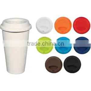 Logo Customized Mug Cup,Ceramic Mug Cup With Silicone Lid FDA Silicone Cup Lid thumbnail-5