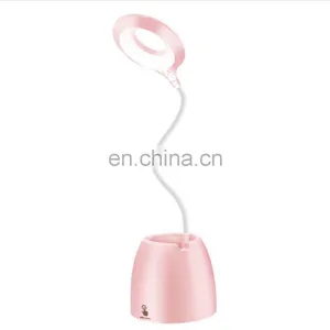 2020 Amazon 3 Modes Dimmable Usb Charging Wireless LED Desk Lamps for Kids Study Reading thumbnail-1